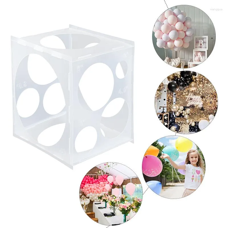 11Holes Plastic Balloon Sizer Box Collapsible Cube 2-10inch Size  Measurement Tool for Birthday Party Wedding Column Ballon Decor