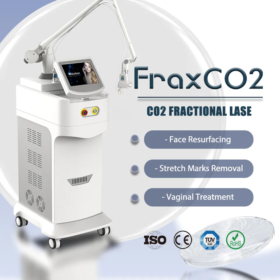 Nova chegada CE FDA Salão Profissional de alta qualidade FraxCo2 Fracionário CO2 máquina de beleza a laser rejuvenescimento da pele equipamento de resurfacing facial