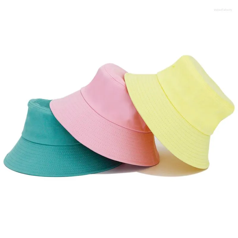 Berets Camoland Solid Eimer Hut für Frauen im Freien im Freien Big Light Plate Basin Sunchade Sommer UV-Protest Sonne