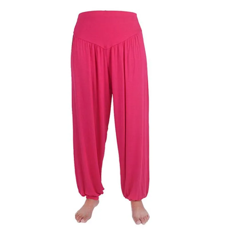 Pantalones de Yoga holgados para mujer, Pantalones anchos deportivos  bohemios, cómodos, Harem, largos, danza del vientre