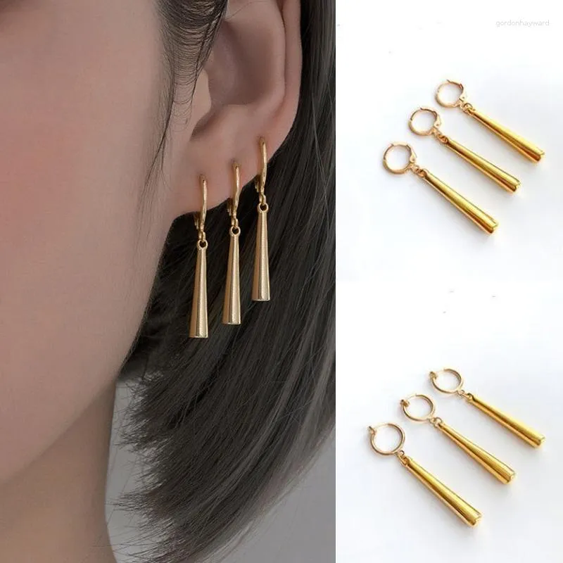 dangle earrings charmsmic 3pcs/set for women golden Round Circle Ear Jewelry