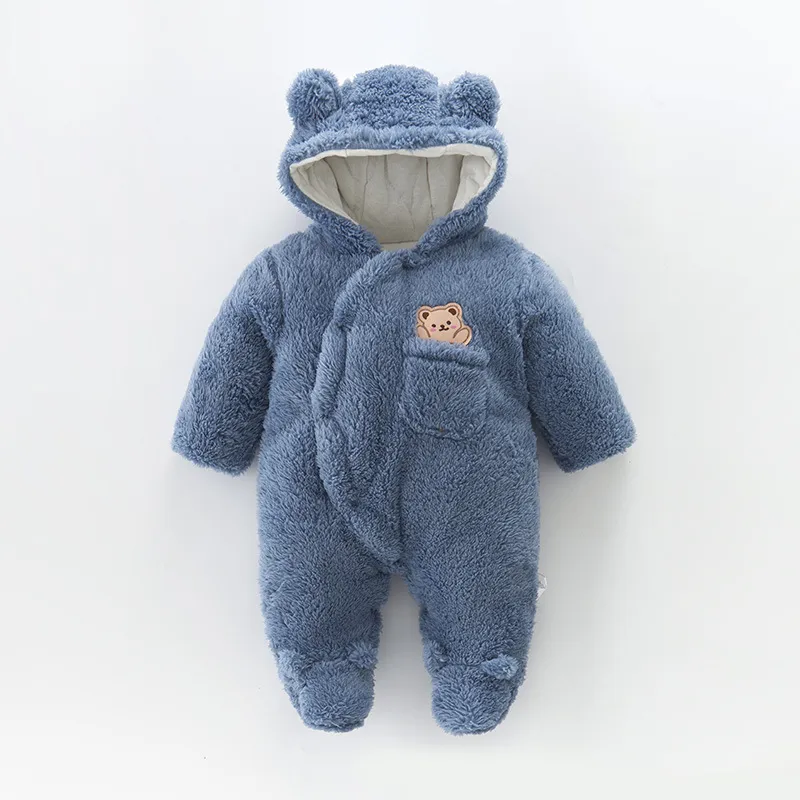 Neugeborene Baby Winter Girls Jungen Kleidung warme tierische Ohren