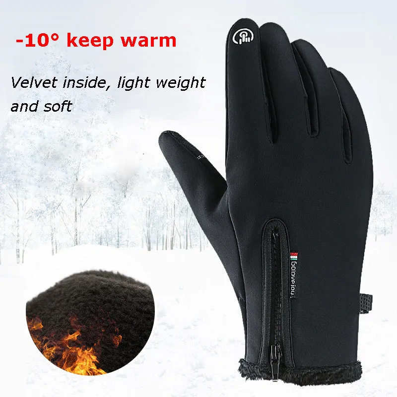 Guanti Da Sci Invernali Unisex Touchscreen - Impermeabili, Antivento, Con Fodera In Pile E Palmo Antiscivolo - 2