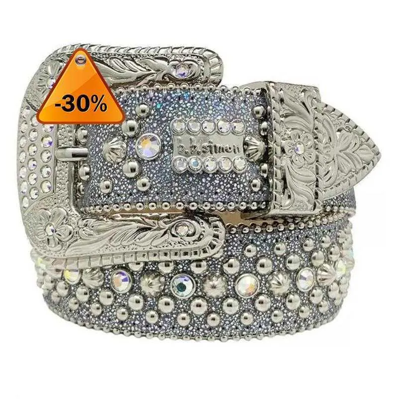 Designer Belt Bb Simon Belts for Men Women Shiny Diamond Belt