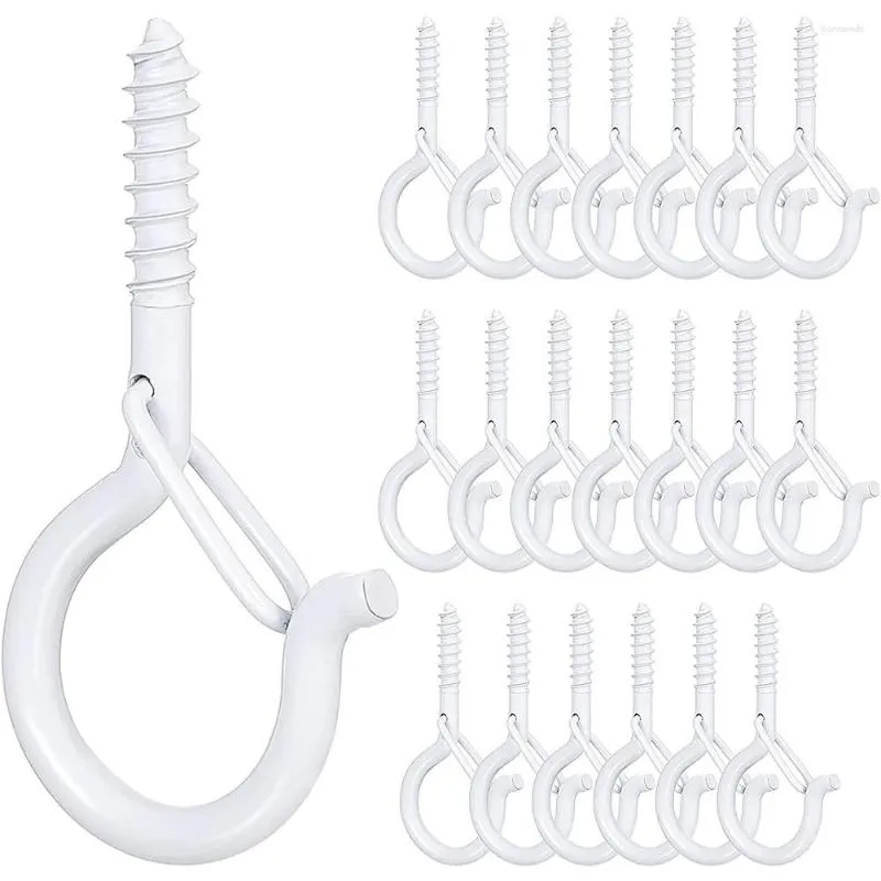 Haken q-hanger plafond q schroef haaklampen hanger kersthanger (20 wit)