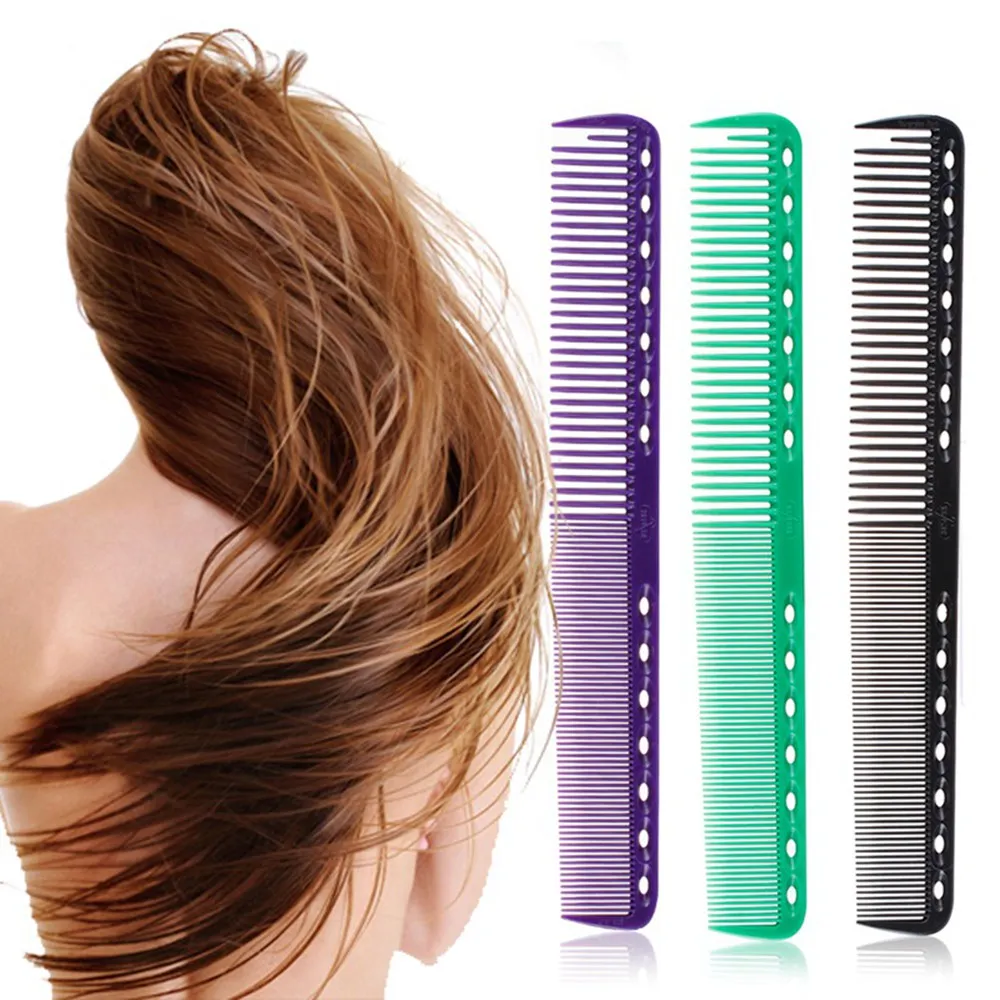 10 Cores de cabelo profissional penteado barbeiro cabeleireiro cortando pincel de cabelo anti-estático protelon salão de cabelo ferramenta 2466