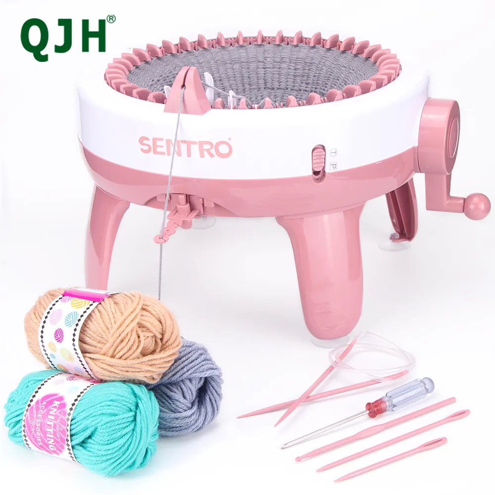 Tyg och sömnad Sentro Knitting Machine Craft Project 40 Needle Hand Stick Machine Kit för stickfarkoster som halsdukar/hattar/tröjor/handske 230821