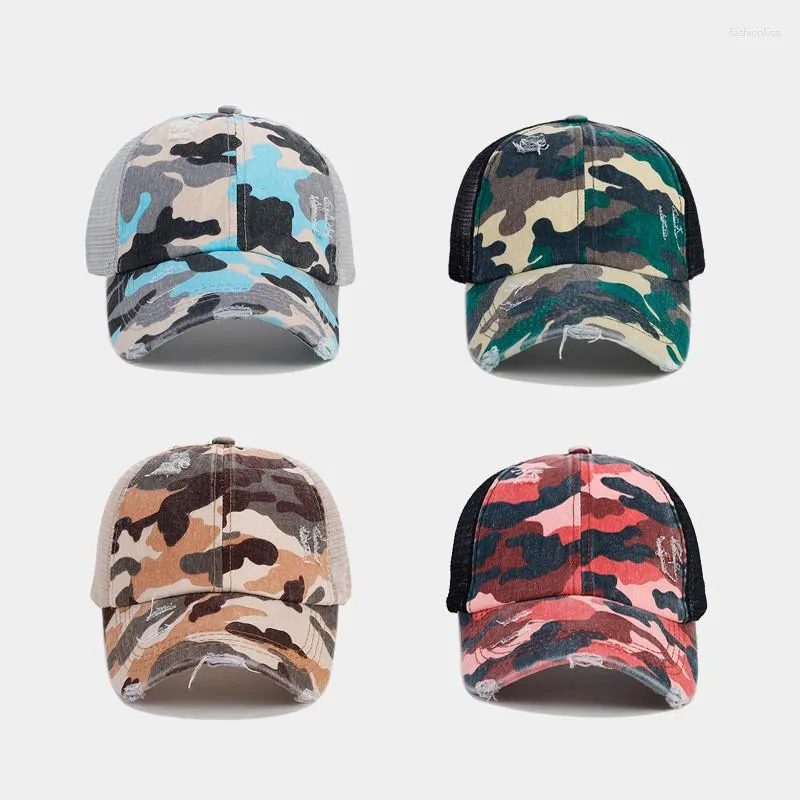 Kogelcaps 2023 vier seizoenen katoen camouflage print casquette honkbal cap verstelbare outdoor snapback hoeden voor mannen en vrouwen 211