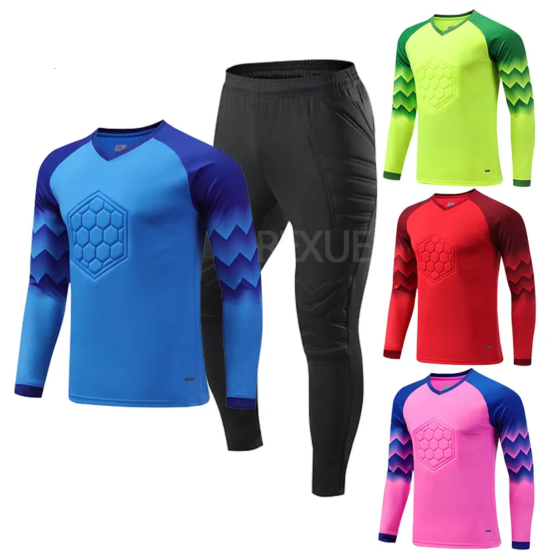 Outdoor TShirts Men Goalkeeper jerseys long sleeve Rugby football shirt Goal keeper Sports Soccer Training top Shirts professional player Cloth 230821