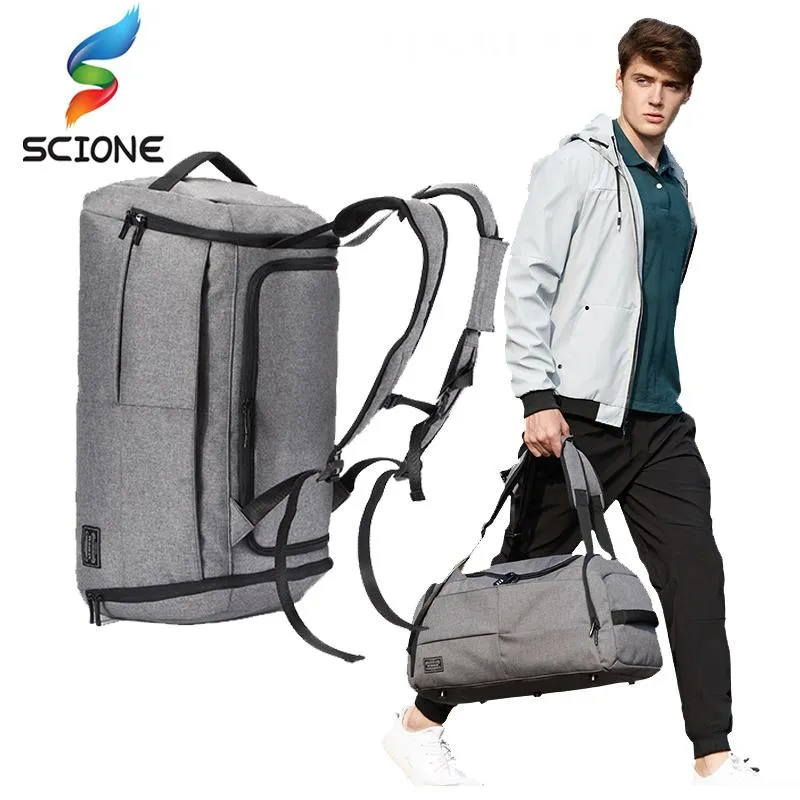 MIS DE MISSAGES MENS MULTIFUNCTION Gym sac à dos grande capacité de voyage à main de voyage Male Fitness Outdoor Training Sac avec chaussures Pocket