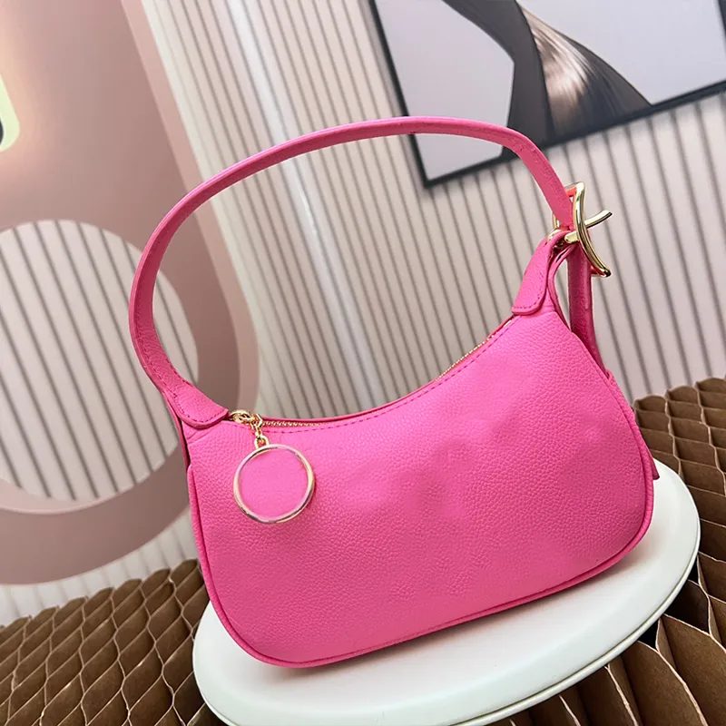 Leather Totes Small Wallet Underarm Bag Hardware Letter Pendant Printing Adjusting Strap Zip Closure Fashion Shoulder Bags High Quality Handbag From 76 86 DHgate