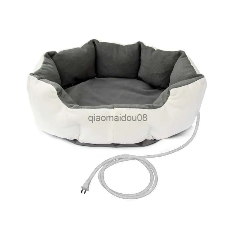 Other Pet Supplies Heated Padded Pet Bed White and Gray Color 11x11x4 inches HKD230821