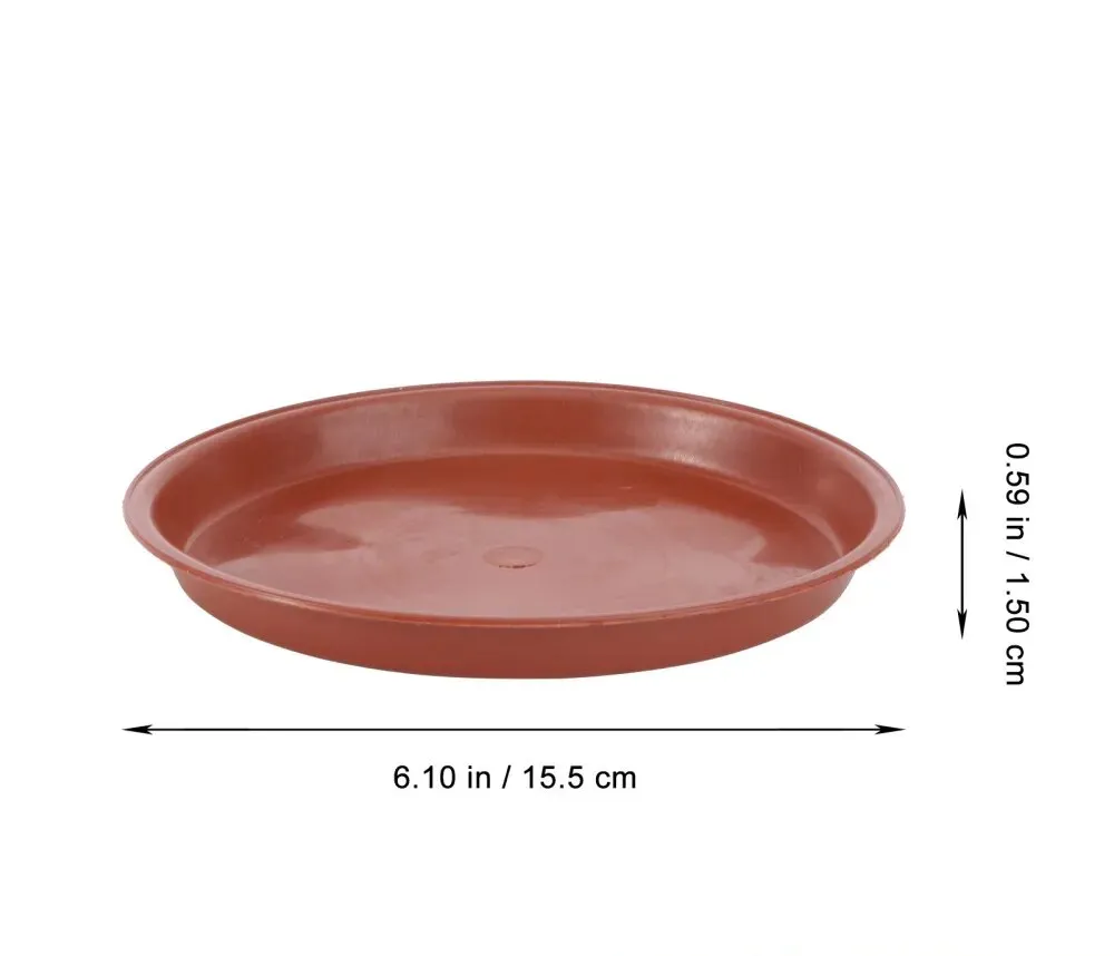 Sottovasi Quadrati In Plastica 29,5 Cm - Pratici Piattini Per Piante Da Interno Ed Esterno, 4 Pezzi