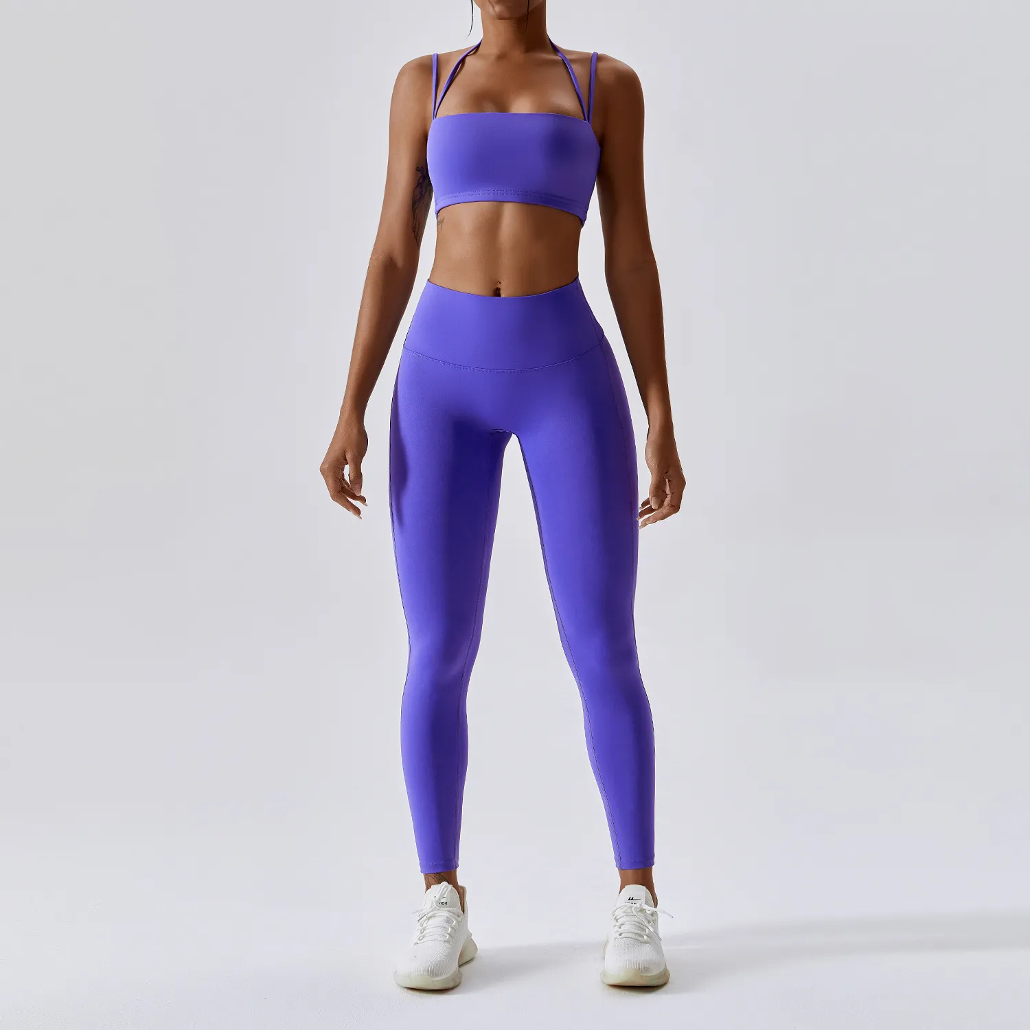 Roupa De Ioga Conjuntos De Roupas De Ioga Athletic Wear Women Women High  Cídhar Leggings E Top Duas Peças Conjunto De Ginástica Sem Costura Roupa De  Exercícios De Fitness Roupfits 230818 De