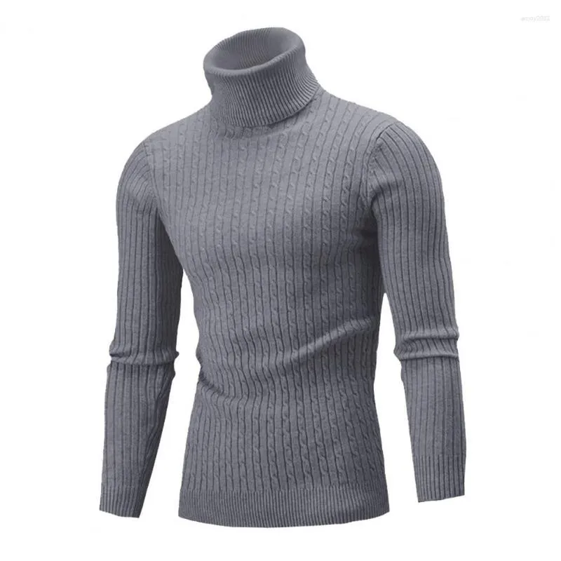 Maglioni maschili maglioni acrilici per tessuto acrilico per il dolcezza calda invernale Turtleneck Autunno Slim Mast Opzioni di stratificazione casual