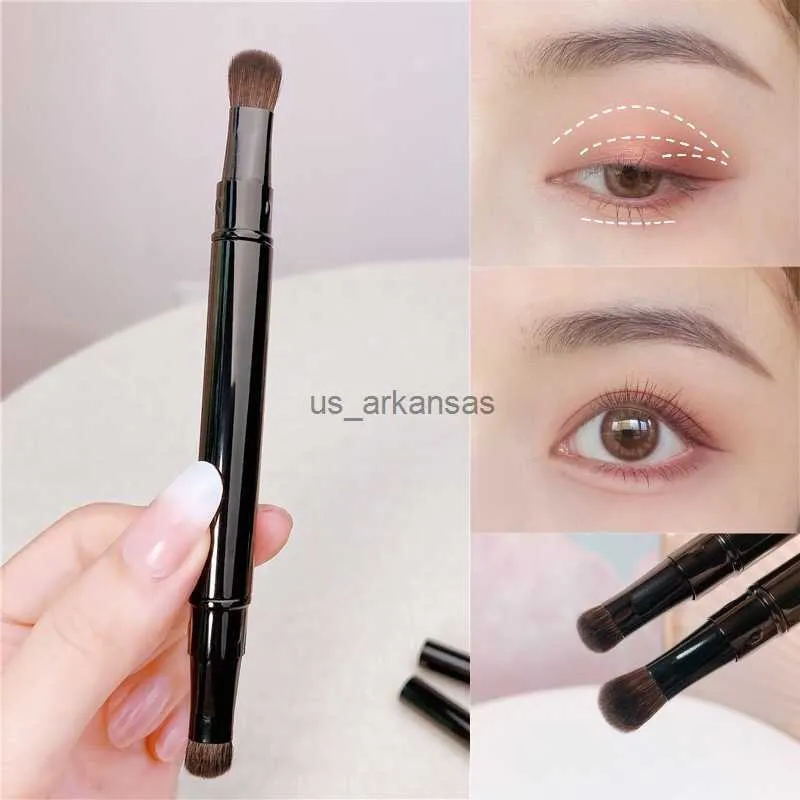 Makeup Brushes Makeup Brushes Professional Eyeshadow Detalj Concealer Blandningar Portable Double-head med täckskönhet Makeup Tools HKD230821