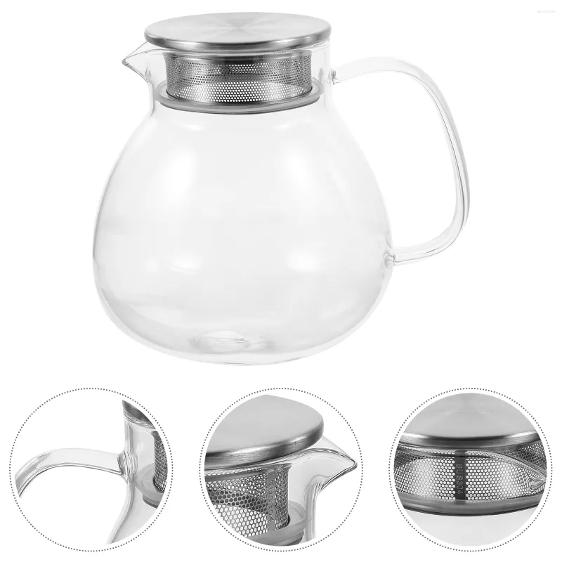 Din sets Sets filter theepot draagbare kruik water ketel glas infuser infuser theepotten grote slijtvast huishouden