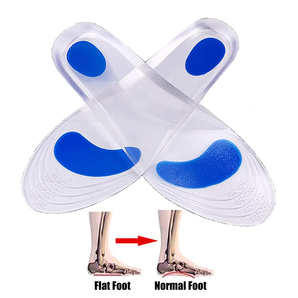 Shoe Parts Accessories Silicone Gel Orthopedic Insoles for Shoes Ort ics Flat Foot Arch Support Plantar Fasciitis Pain Relief Pad 230821