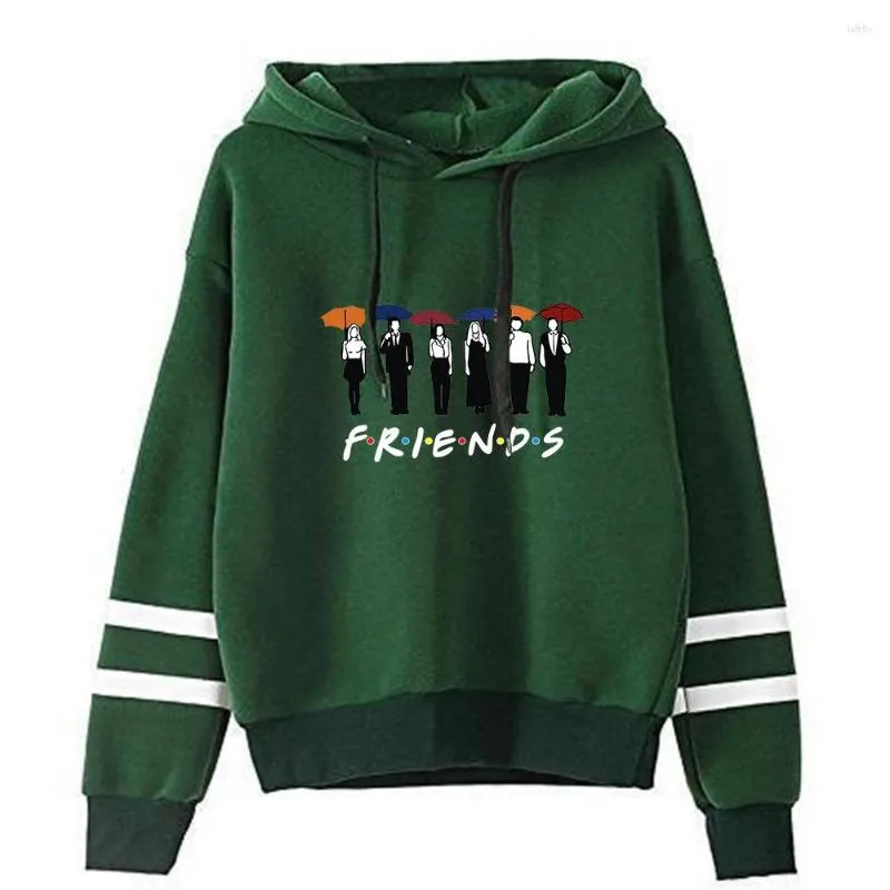 Sweats à capuche pour femmes Friends Tv Shows Sweat à capuche pour femme Harajuku Streetwear Ulzzang Sweat surdimensionné Kawaii 90s Vintage Femme Survêtement décontracté