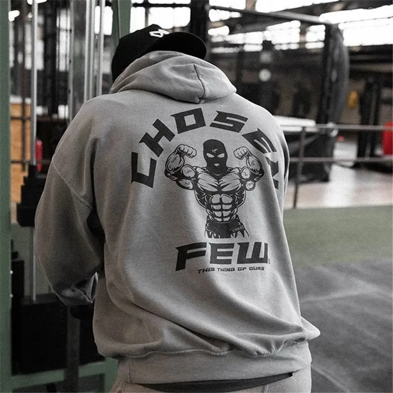 Men's Hoodies Sweatshirts Men's Winter Gyms Cotton Hoodie Fitness Bodybuilding Sweatshirt Jacket High Kangaroo Pockets Quality brand Hoodie Clothing 230818