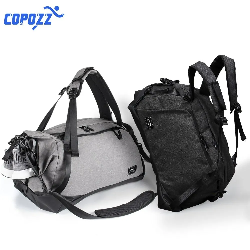 バッグコポズスポーツジムバッグ3555L靴コンパートメント防水バッグユニセックスバックパッククロスボディ耐久性のあるフィットネス旅行バッグをサポート