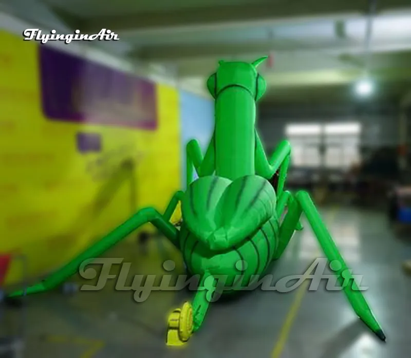 4m Bug's Life Insect Mantis Green Inflatable Mantis Old Manny Magician Animal Balloon For Park And Zoo Decoration