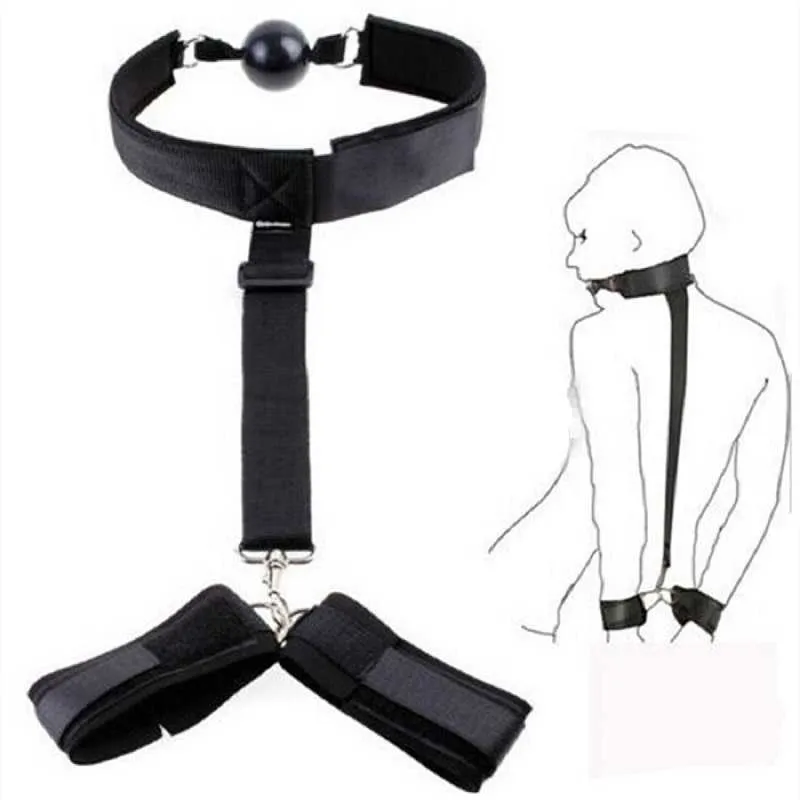 NXY BDSM Bondage Fetish Extreme Full Silicone Respirant Ball Gag, Bondage Open Mouth Gags, Adult Sex Toys pour Couple Adulte Jeu Taille