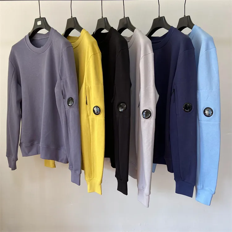 Felpa con cappuccio maschile con cappuccio con cappuccio singolo con cappuccio casual marchio di moda sportivo per esterni per esterni Pullover jogging cp cp blu verde nero grigio blu grigio nero con 230818