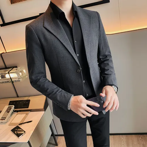 Mens slim fit 2024 dress coats