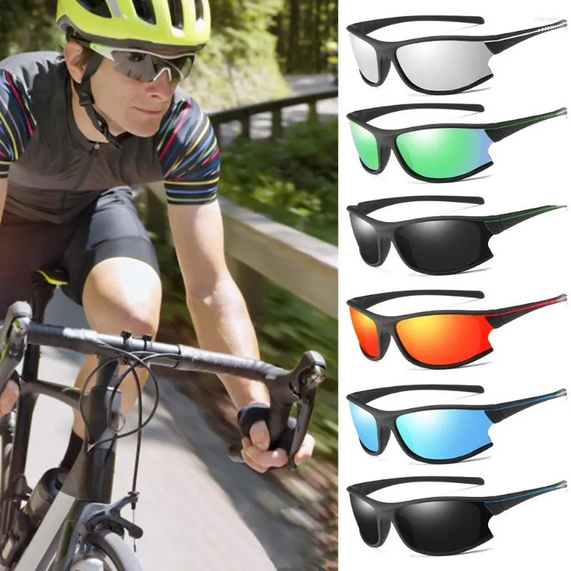 New Sports Sunglasses Men's Polarized Colorful Film Series Glasses Dust-proof Mirror Cycling Mirror Sunglasses with Glasses Case,Sun Glasses