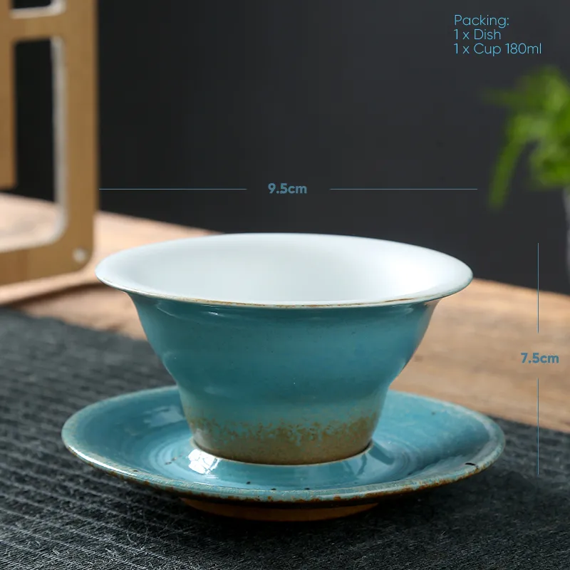 コーヒーポットカップ手作りの日本レトロフィギュアラフ陶器kiln交換