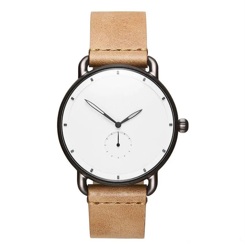 2021 MV Fashion Известный бренд мужской часы 40 -мм кварцевые кожаные часы Спортивные классические часы Relogio Masculino286j