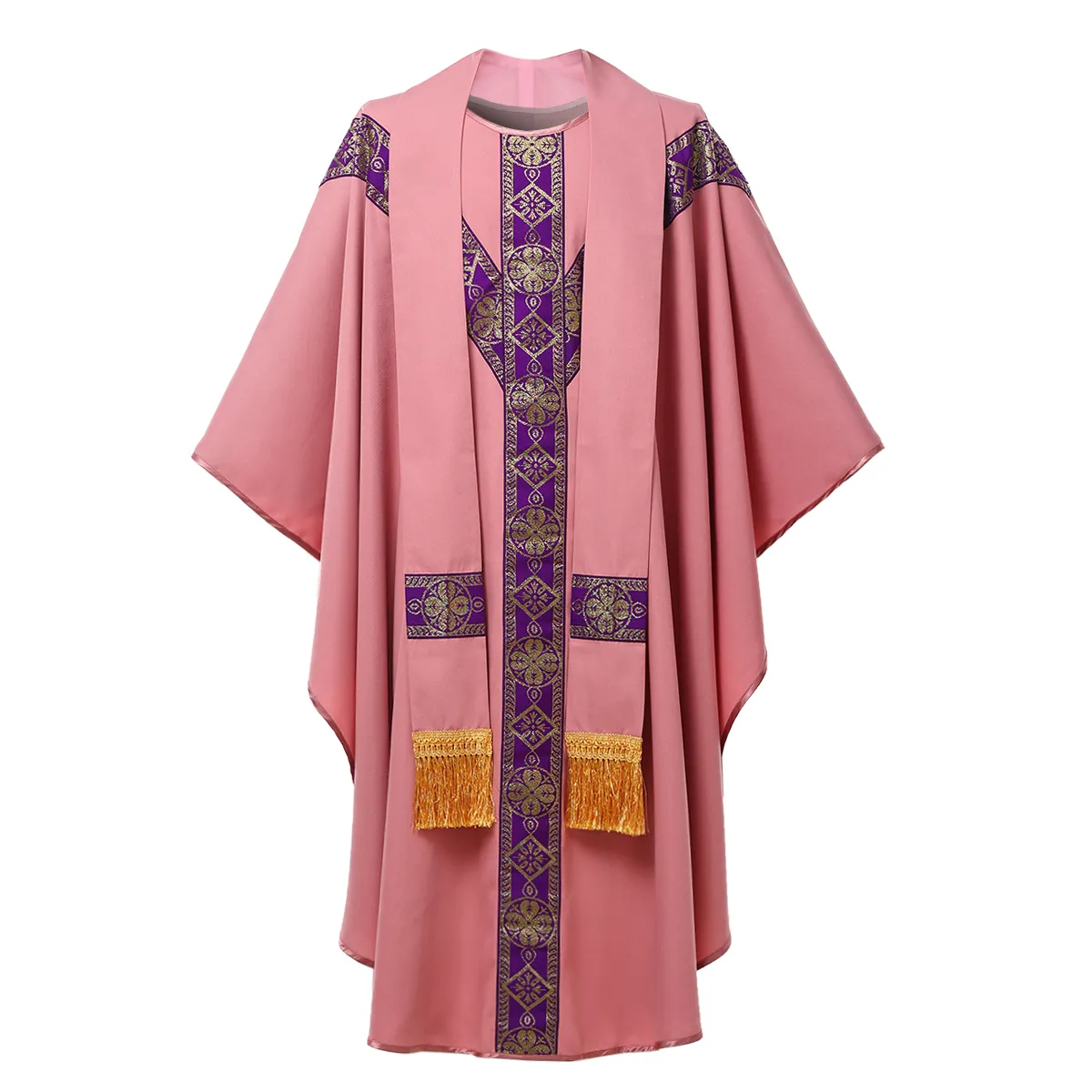 Chasuble Purple Liturgical Blition для священника католической церкви массовая одежда одежды