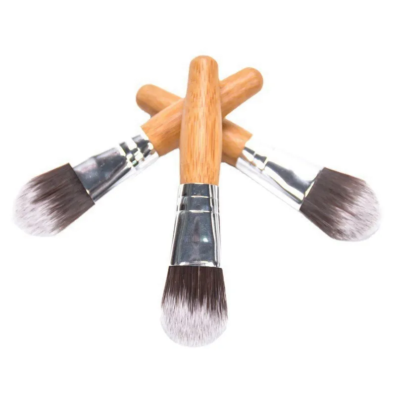 Bambuhandtag Mini Makeup Brush Face Mask Foundation Make-up Brush