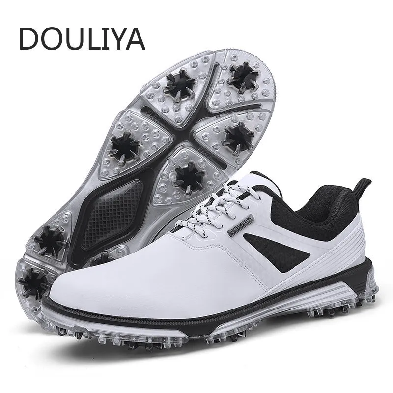 Sapatos de segurança Douliya Golf de golfe à prova d'água, tênis confortáveis, tamanho 40 47 calçados aquilo Anti Slip Athletic 230821