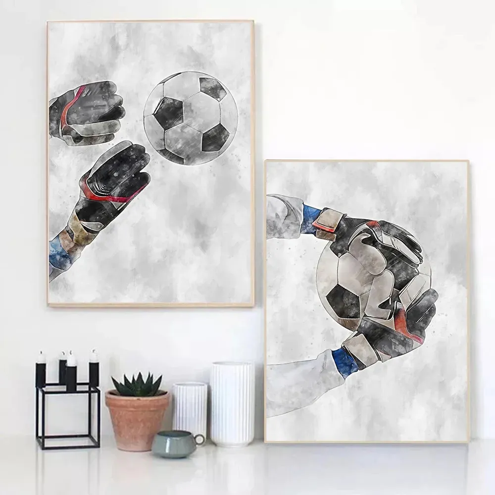 BRO Sticker mural football Décoration Murale Pour Maison Salon