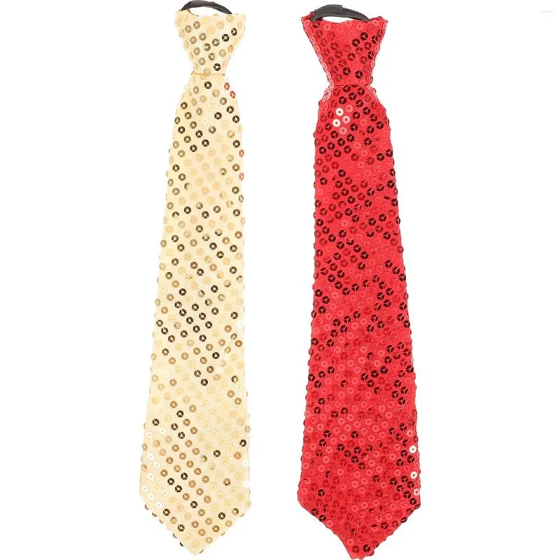 Bow Ties Neck Tie Prop Role-play Sequin Necktie Costume Decor Decorative Neckties Corbatas Hombre