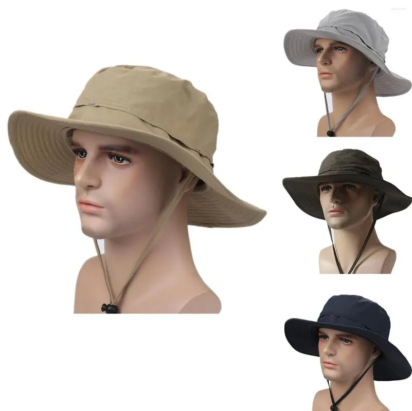 Berets Connectyle Men's Women Lekkie szybkie, suche szerokie grzbiet słoneczny kapelusz rybacki czapki rybackie