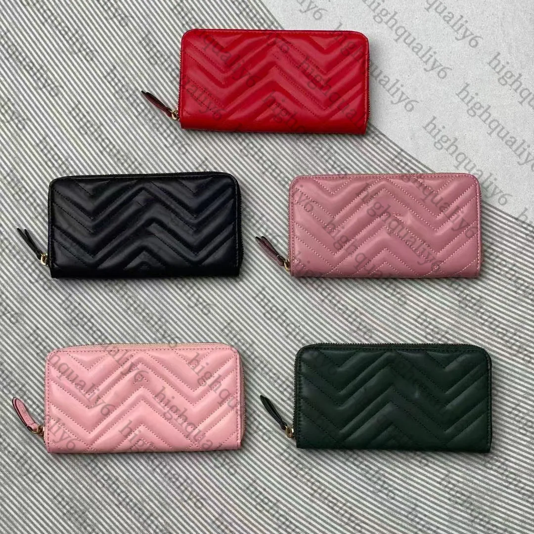 New Women's Wallet Fashion Saco de cartão de crédito de couro genuíno, tudo emparelhado com um único zíper feminino clássico wallet designer de couro de couro frete grátis