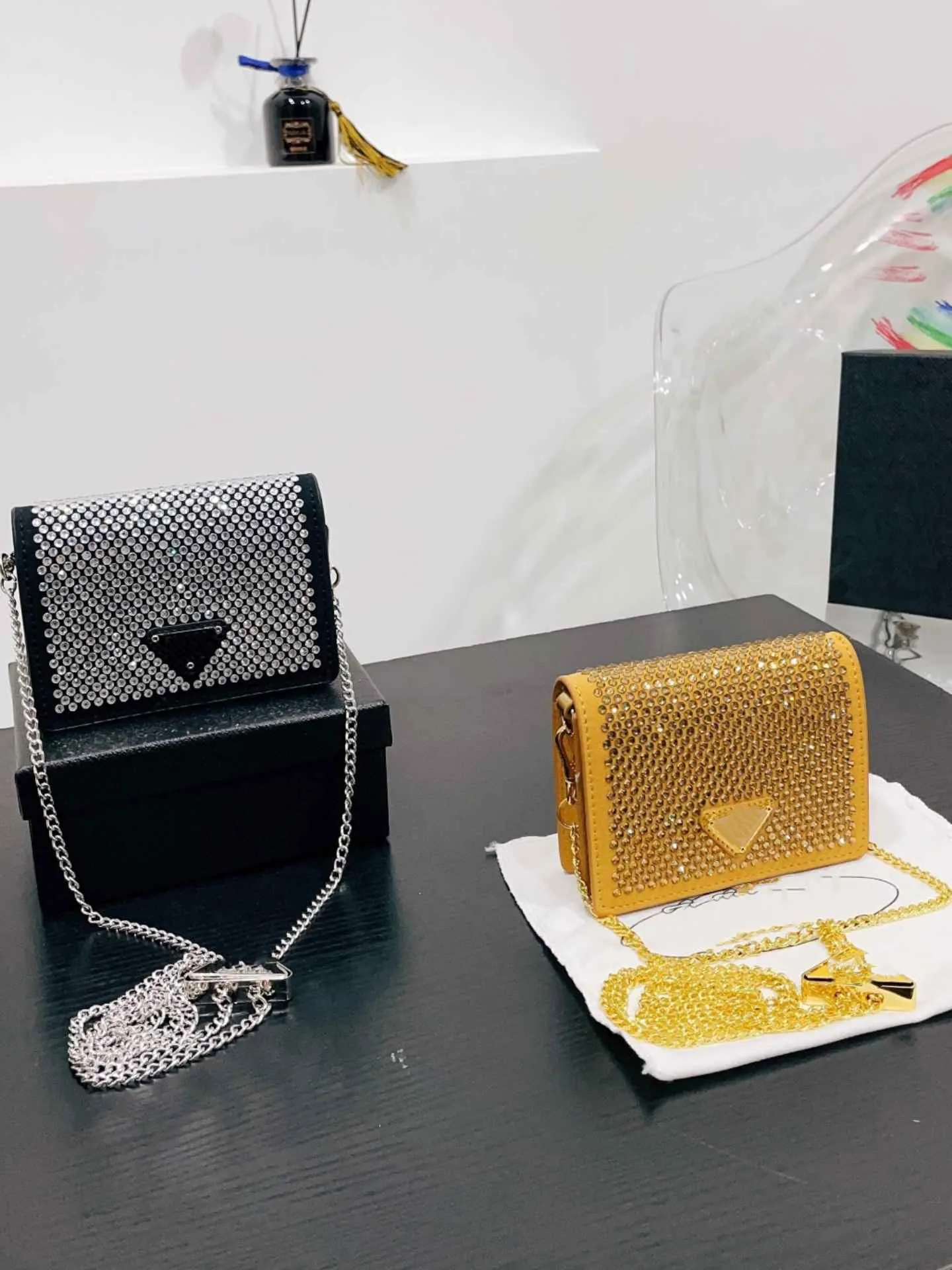 Дизайнерская роскошная женская сумка для ужина с бриллиантовыми сияющими мешками кроссбал