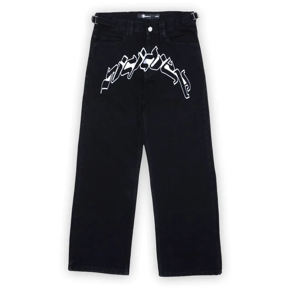 Jeans Masculinos Y2k Retro Streetwear Azul Salte De De $123,16