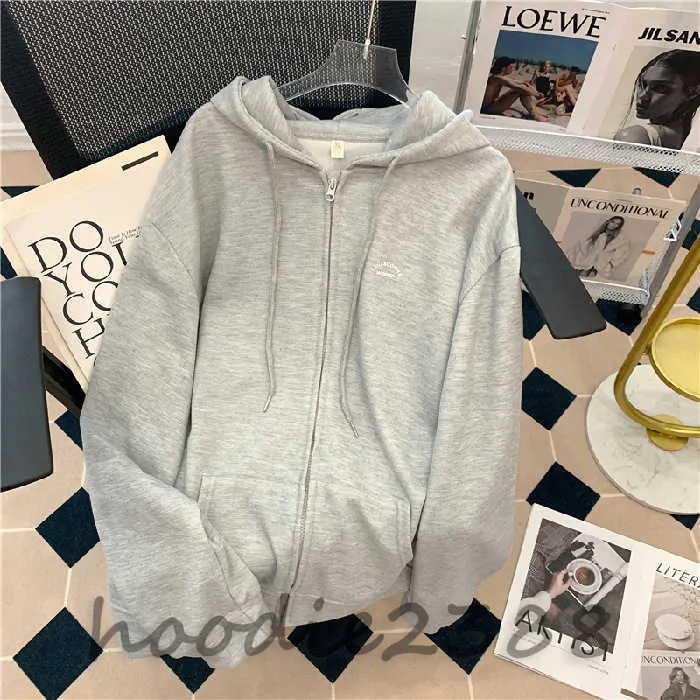 Womens Gray Red Hoodie Women With Long Sleeves Five Color Options