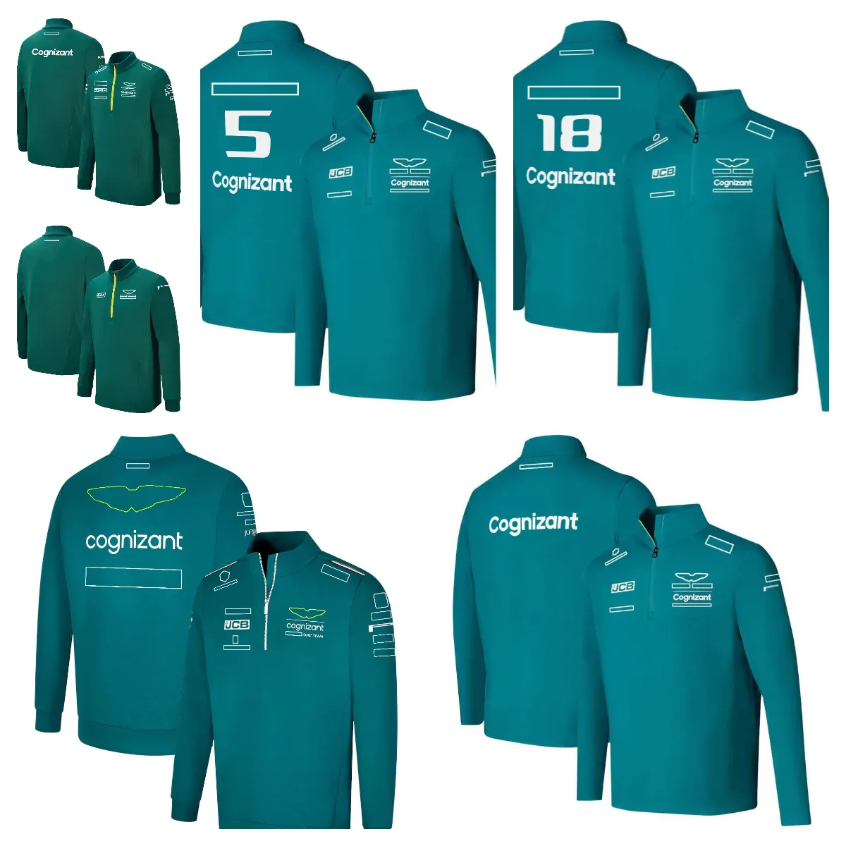 F1 Team Clothing New Long Sleeve Zipper Driver Sweater Men's Leisure Sports Racing Clothing