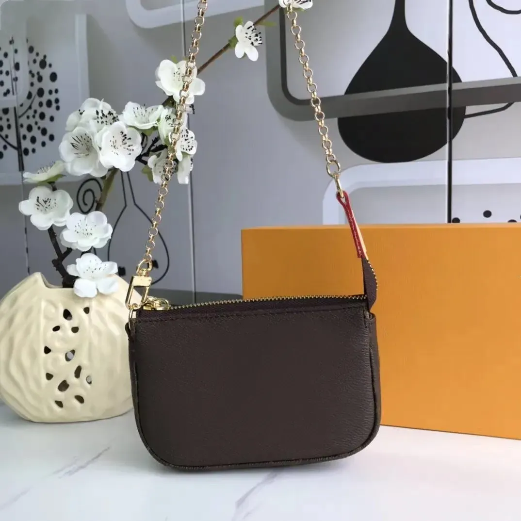 Winter Classic Compact Bag Matte Leather Women Crossbody Bag Chain Strap Shoulder Bag