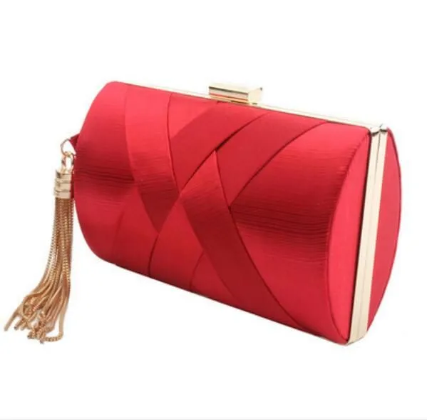 Explosion Style Tassel Dinner Bag Female E&A Silk Banquet Evening Dress HandBags Clutch Bags 2020 Women Hand Accessories