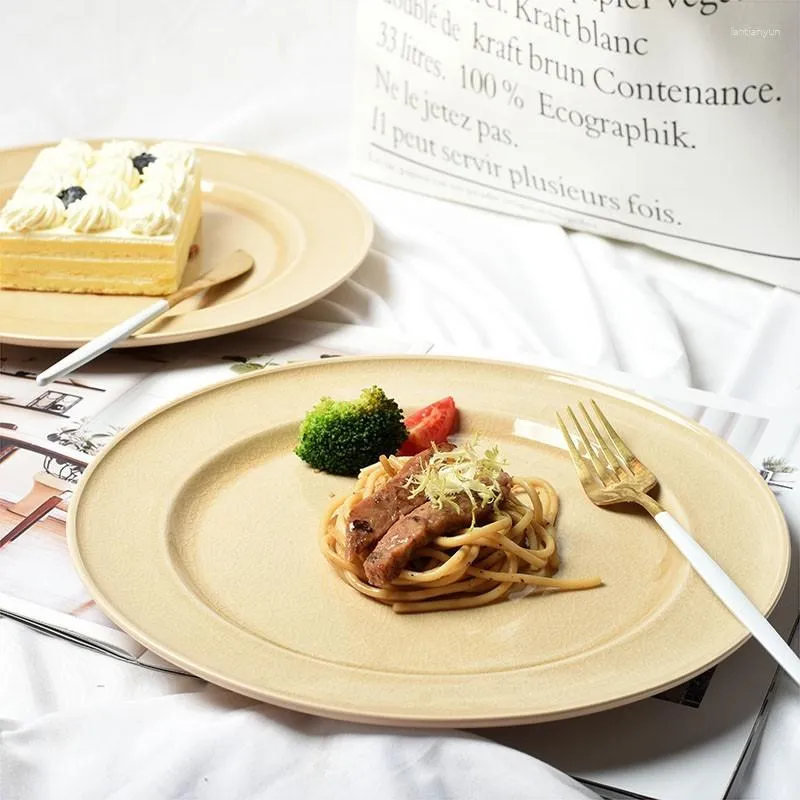 Płytki Nowoczesne ceramiczne glazurę kolorowy Western Restaurant Stek salon stół śniadaniowy top chleb
