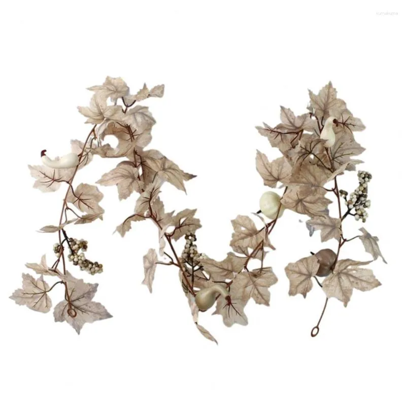 Decoratieve bloemen Vine veelzijdige decor realistisch gesimuleerd voor herfst Halloween Home Decoratie val nep -wijnstokken