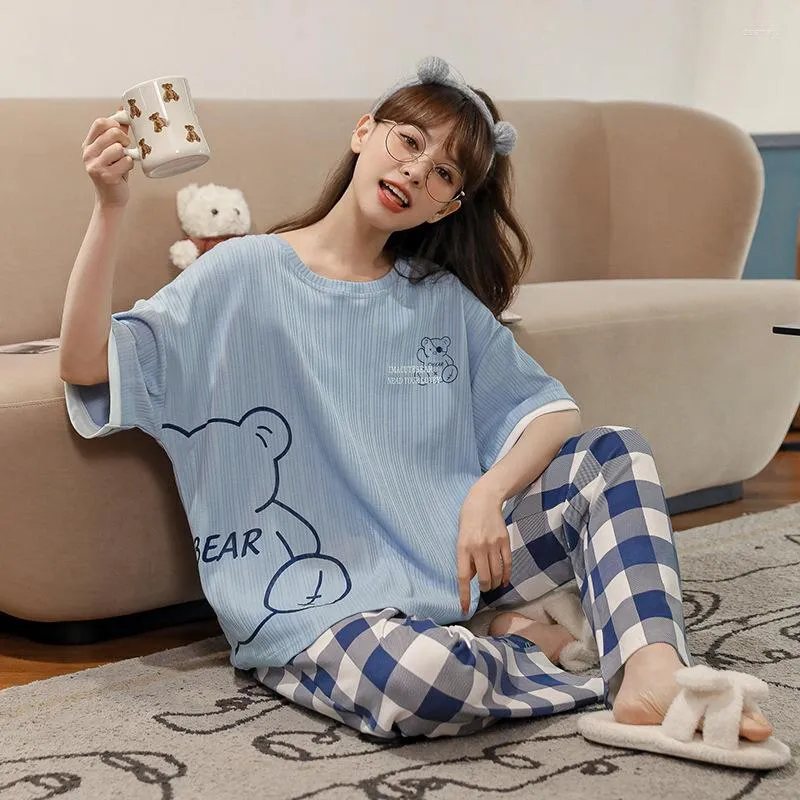 Summer cotton pajama pants hot sale