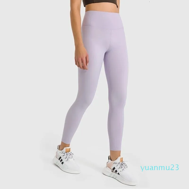 Outfit da yoga NWT Women Yoga High Rise Pants Sports Stretchy Fitness Pants Tummy Control Gym Sport Legging Inseam