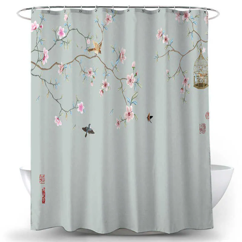 Nature Scenery Magnolia Shower Curtain With 3D Print Flower Bird Design And  Waterproof Fabric Perfect Bathroom Decor And Hook R230821 From Mengyang09,  $15.68